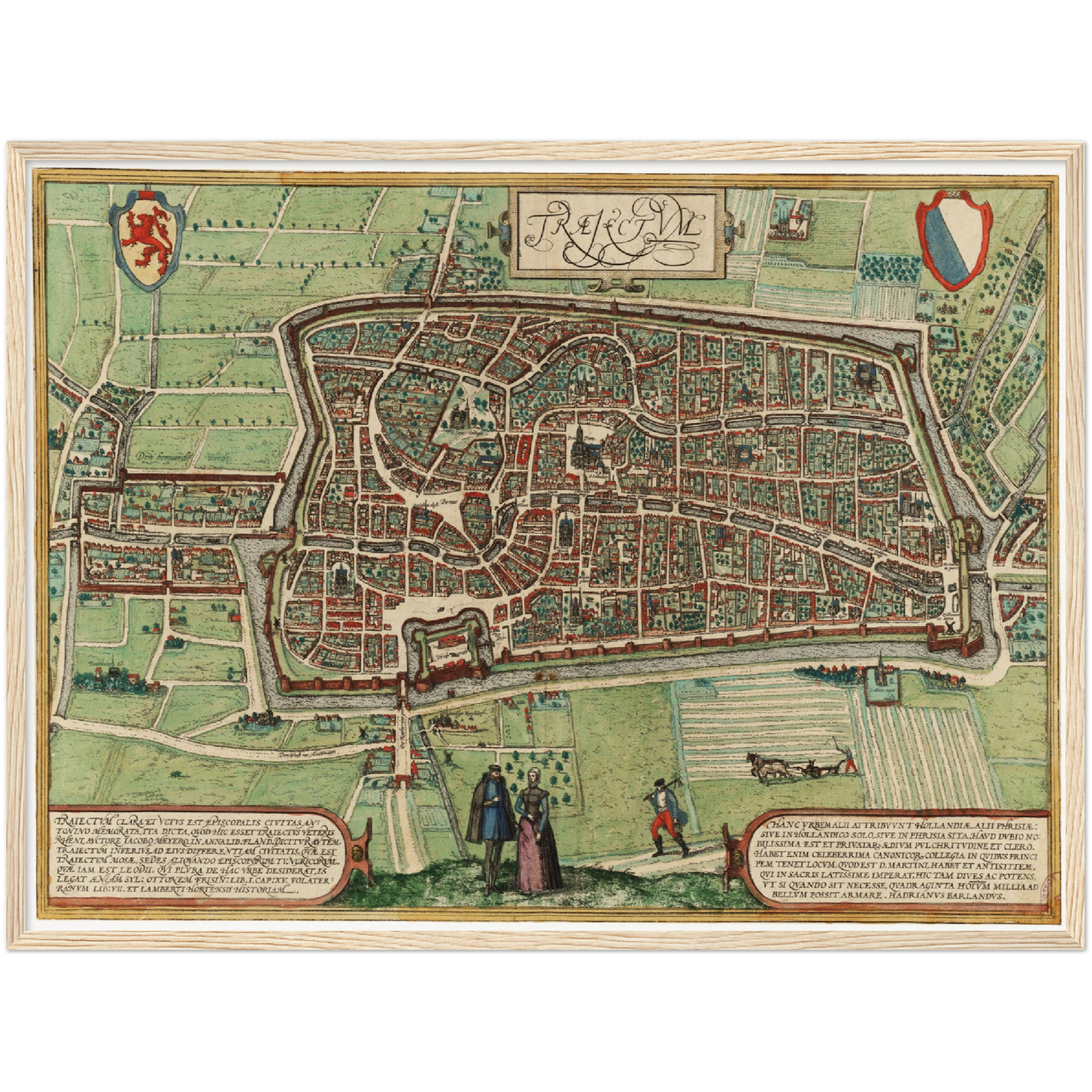 Historical city map  Test product horizontal 3 sizes