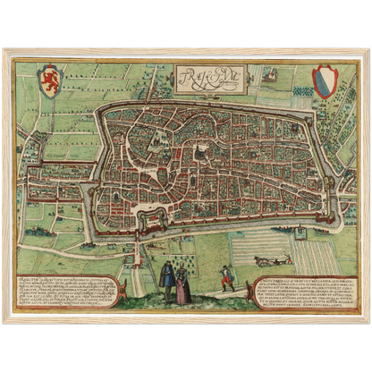 Historical city map  Test product horizontal 3 sizes