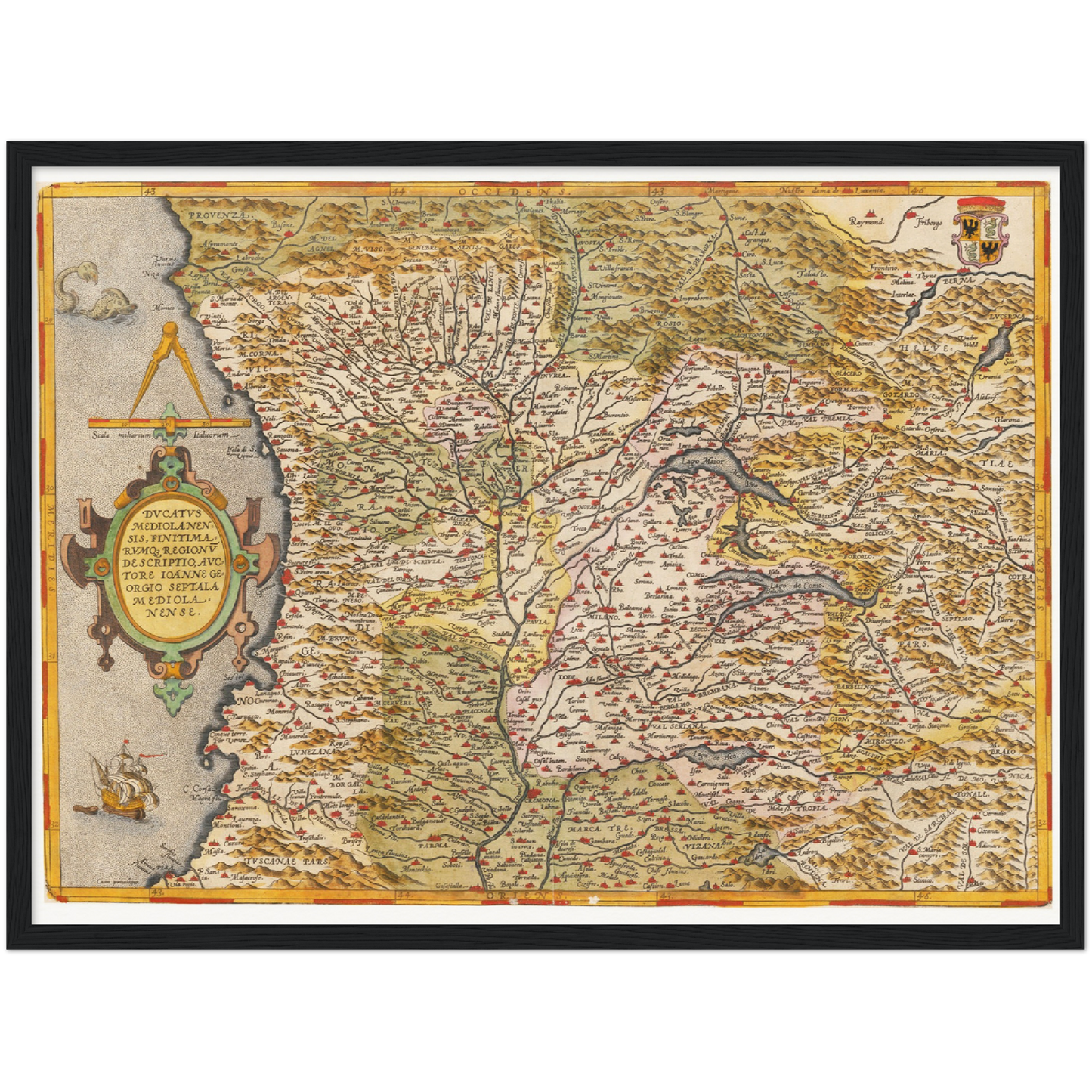 Historical city map  Test product horizontal 3 sizes