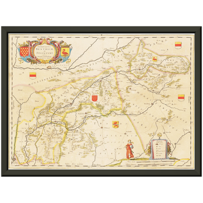 Historical city map  Test product horizontal 3 sizes