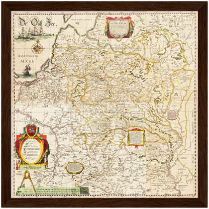 Historical city map  Test product horizontal 3 sizes