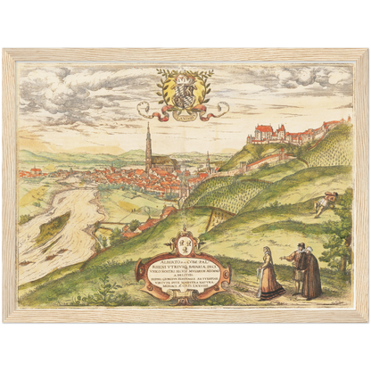 Historical city map  Test product horizontal 3 sizes