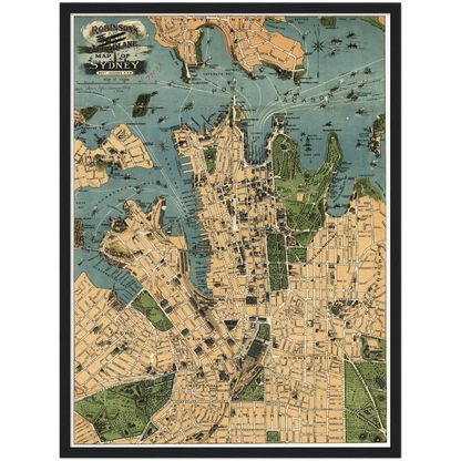 Historical city map  Test product horizontal 3 sizes