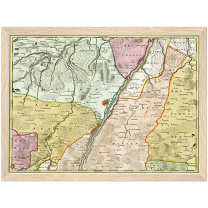 Historical city map  Test product horizontal 3 sizes