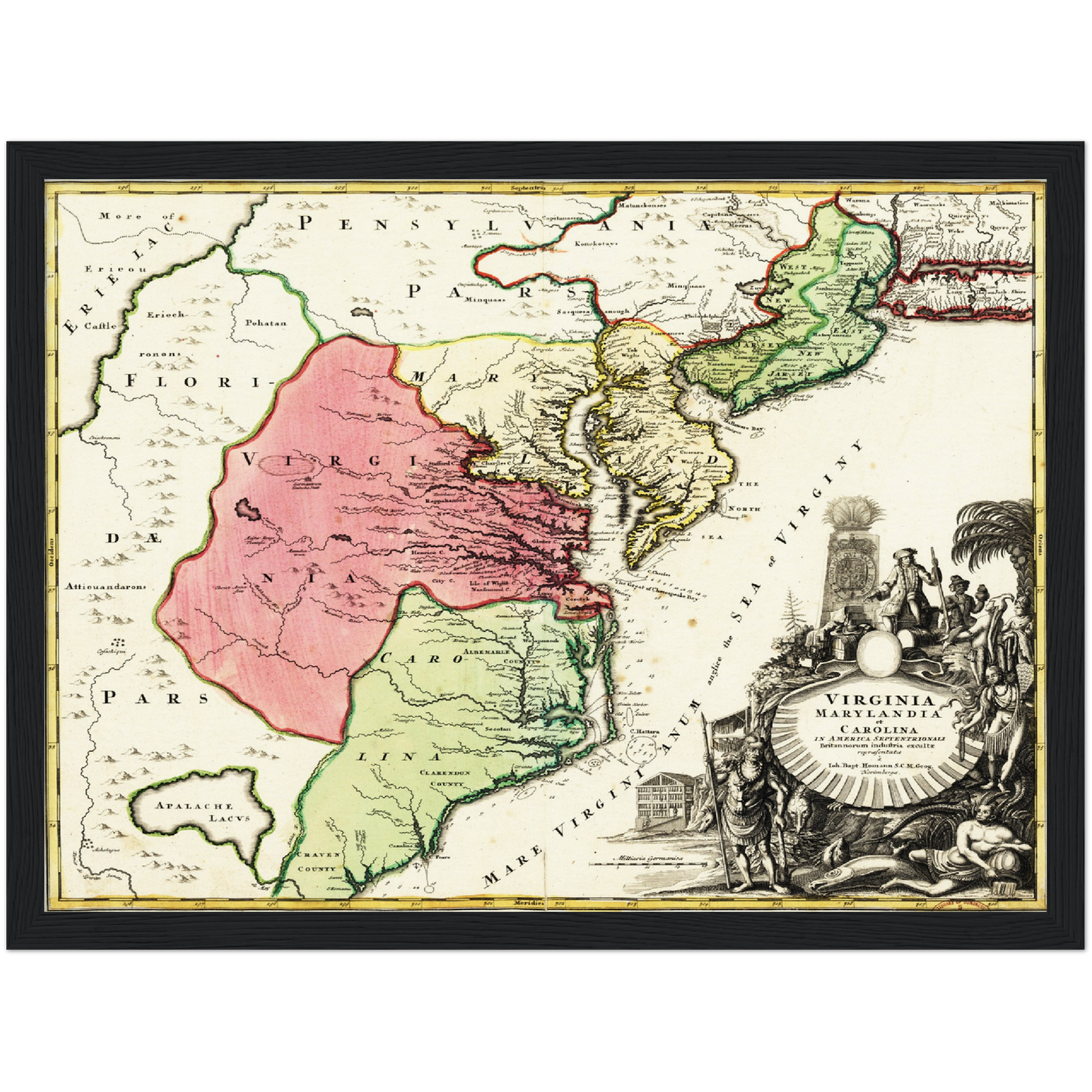 Historical city map  Test product horizontal 3 sizes