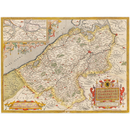 Historical city map  Test product horizontal 3 sizes