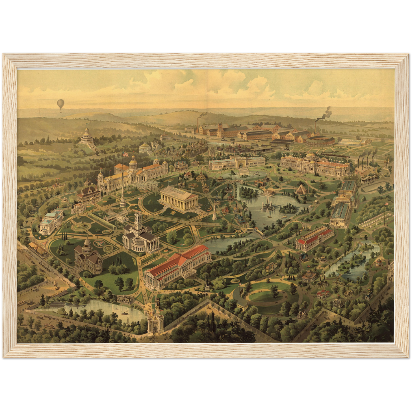 Historical city map  Test product horizontal 3 sizes