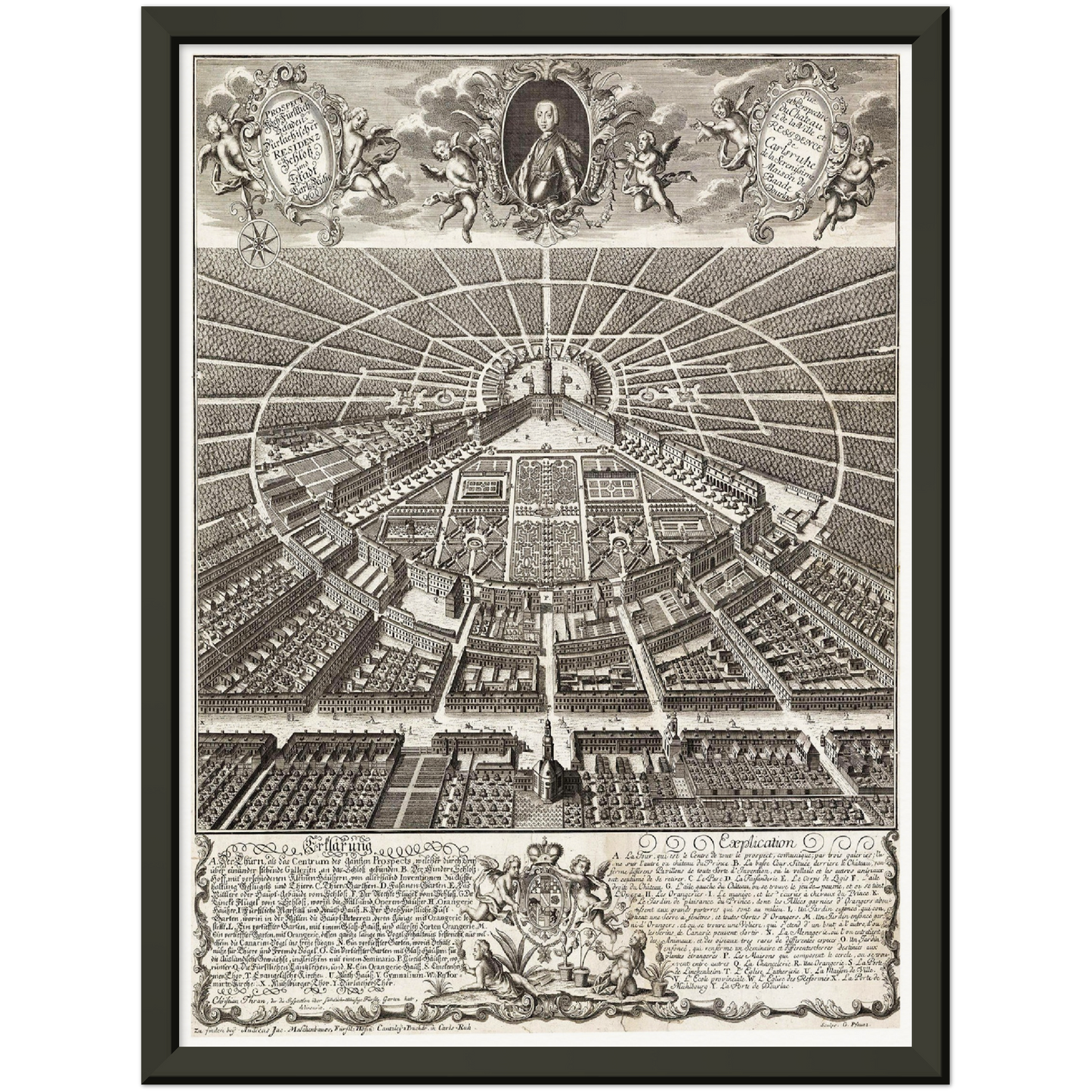 Historical city map  Test product horizontal 3 sizes