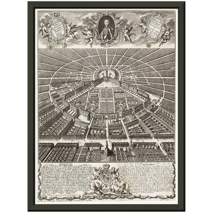 Historical city map  Test product horizontal 3 sizes