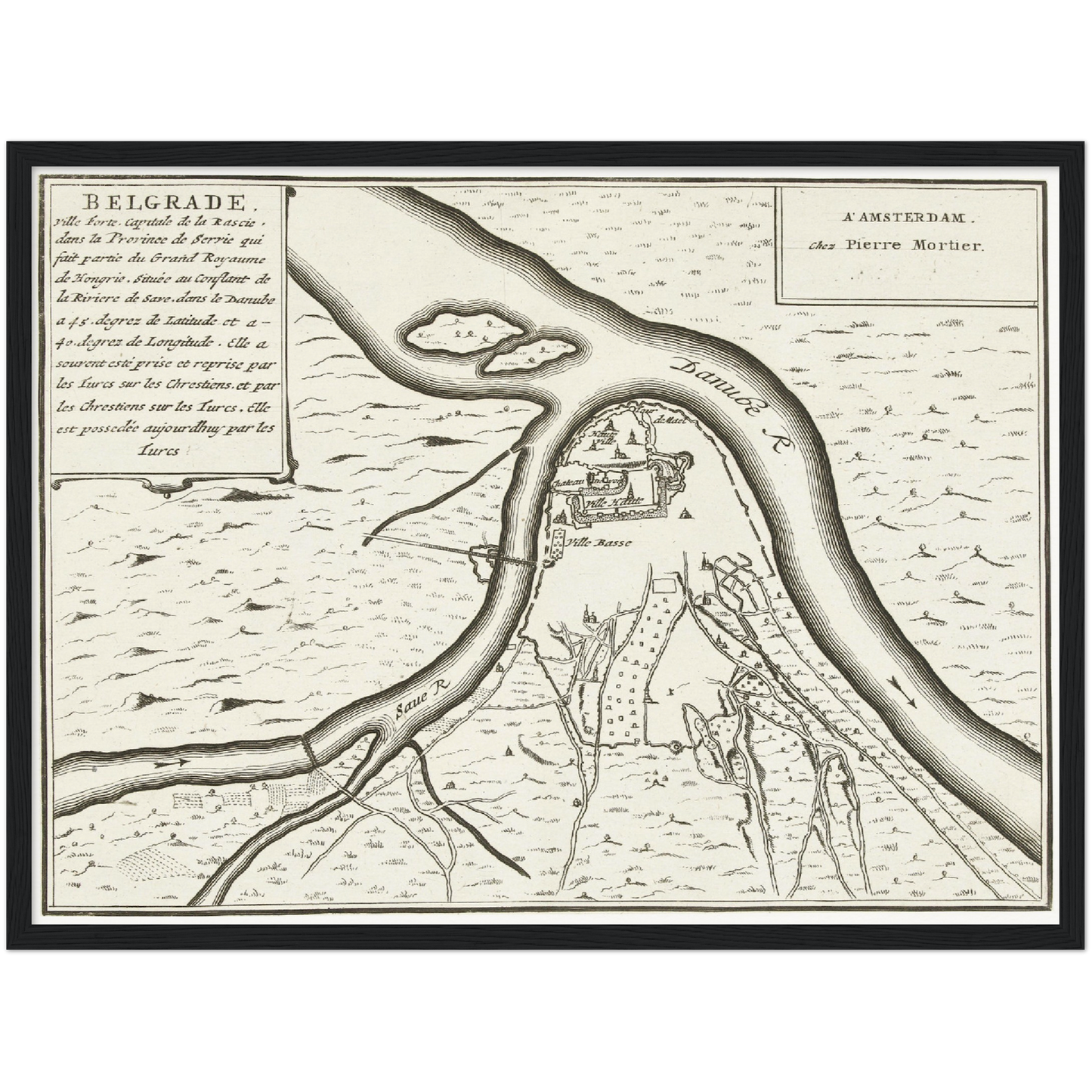 Historical city map  Test product horizontal 3 sizes