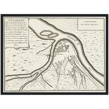 Historical city map  Test product horizontal 3 sizes