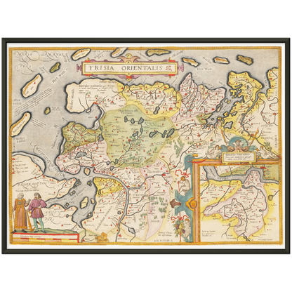 Historical city map  Test product horizontal 3 sizes