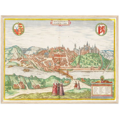 Historical city map  Test product horizontal 3 sizes
