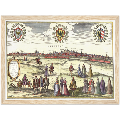 Historical city map  Test product horizontal 3 sizes