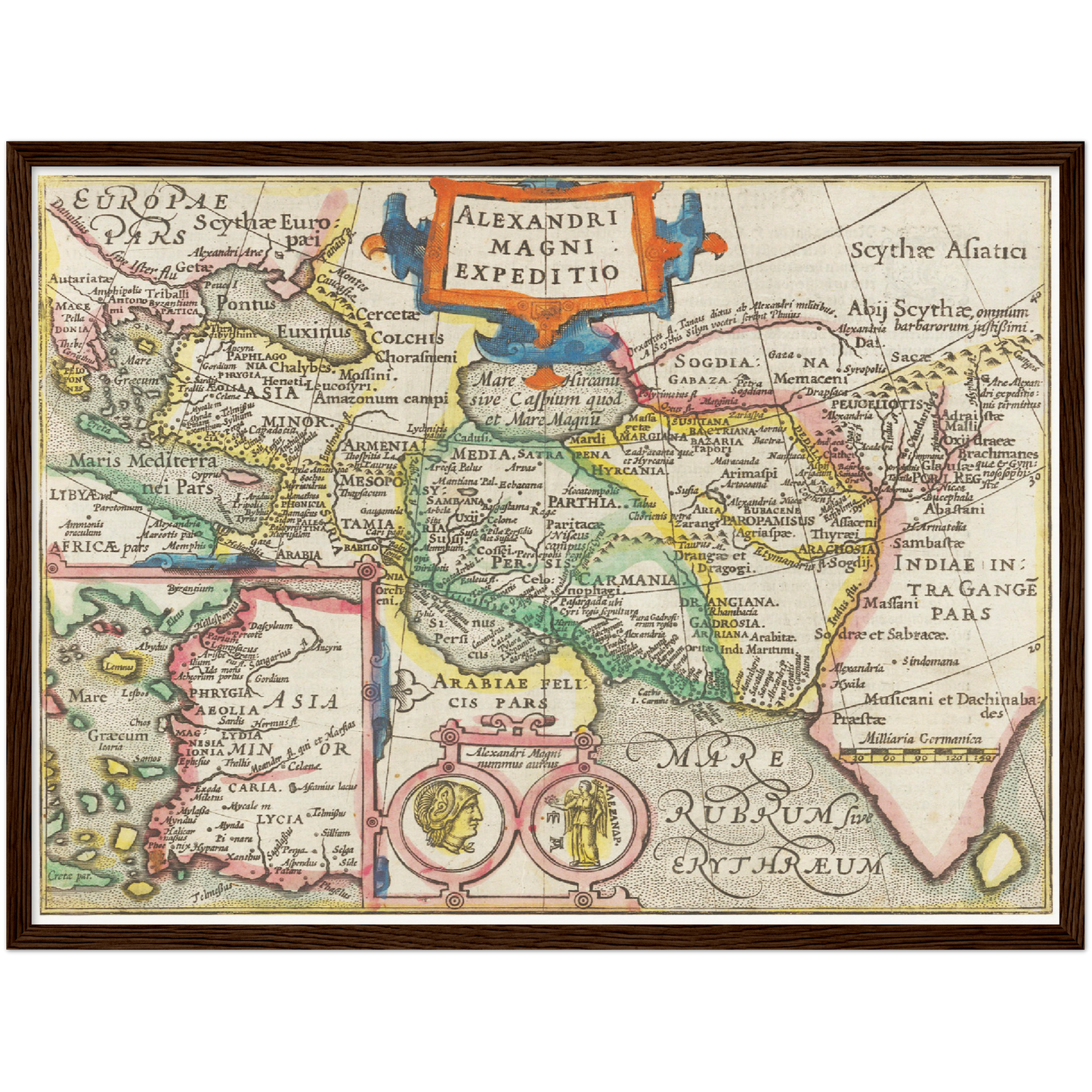 Historische Landkarte Griechisches Imperium um 1609