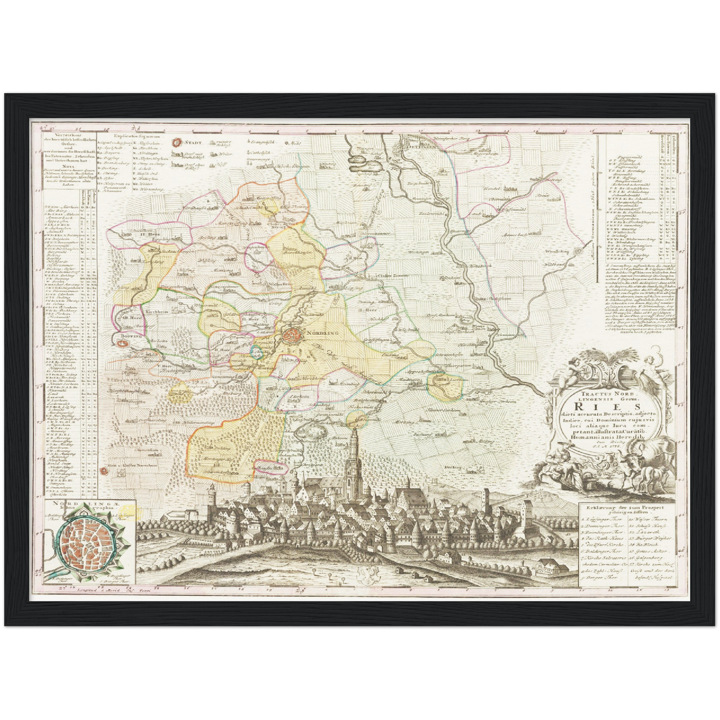 Historical city map  Test product horizontal 3 sizes