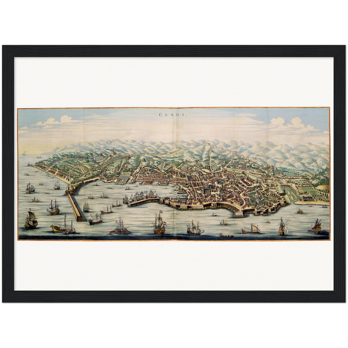 Historical city map  Test product horizontal 3 sizes