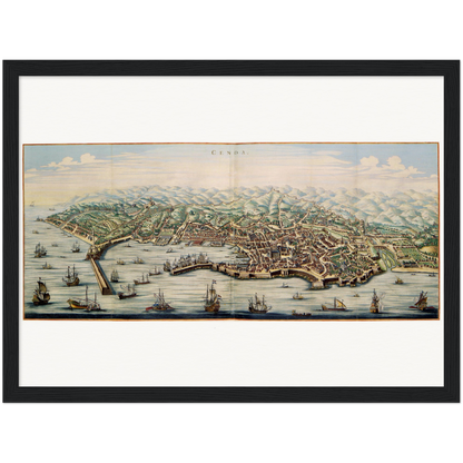 Historical city map  Test product horizontal 3 sizes