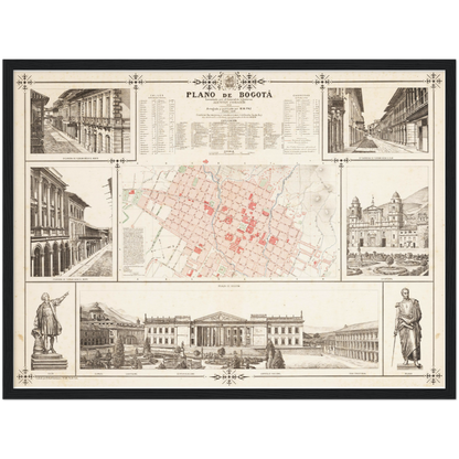 Historical city map  Test product horizontal 3 sizes