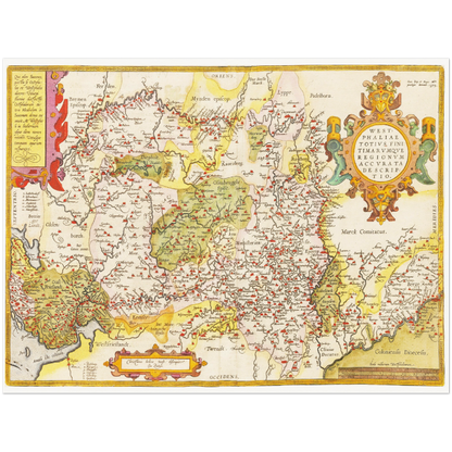 Historical city map  Test product horizontal 3 sizes