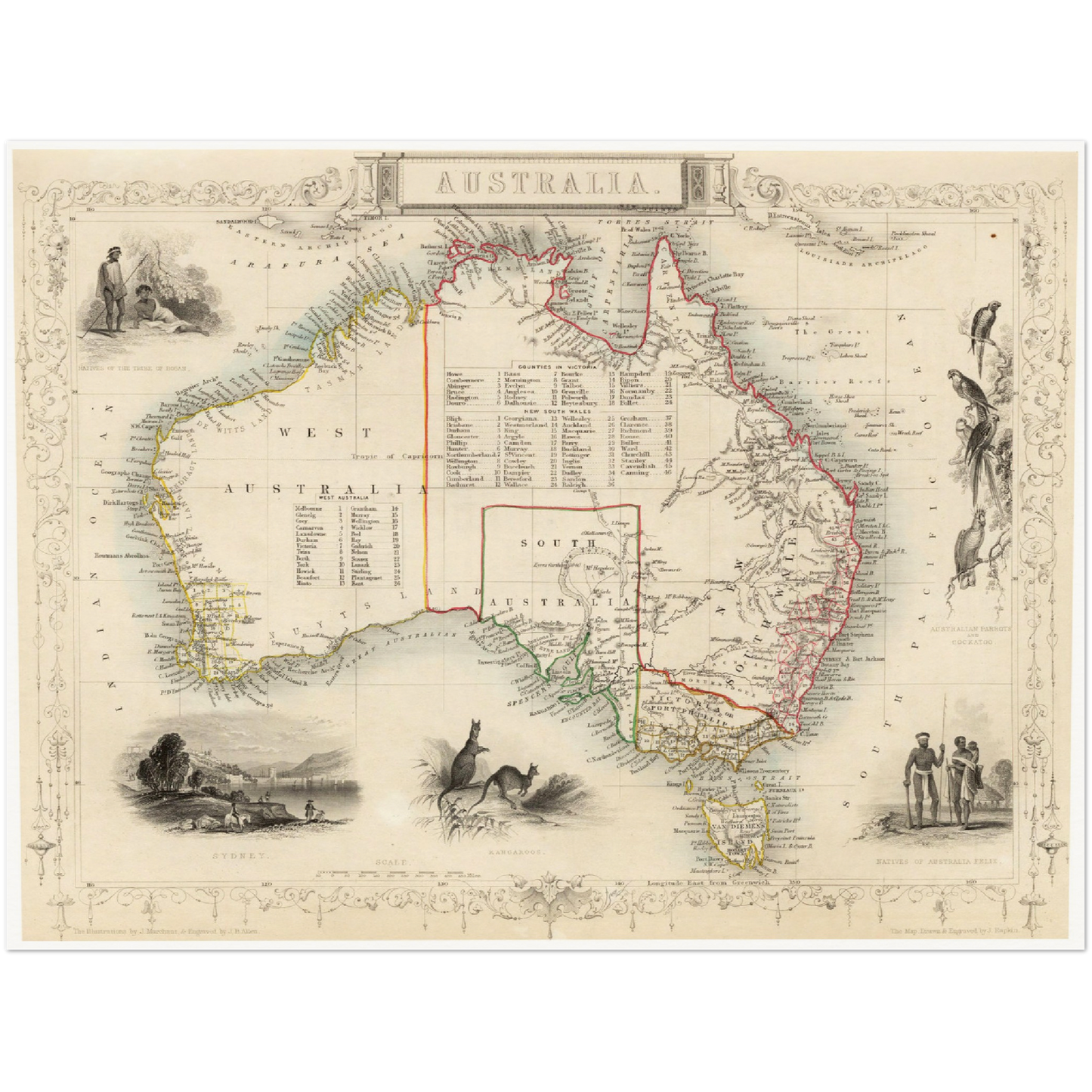 Australien um 1850