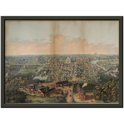 Historical city map  Test product horizontal 3 sizes
