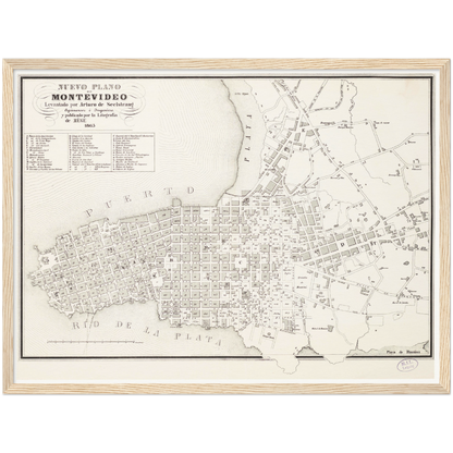 Historical city map  Test product horizontal 3 sizes