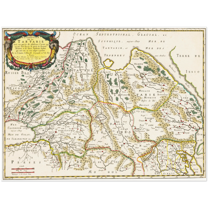 Historical city map  Test product horizontal 3 sizes