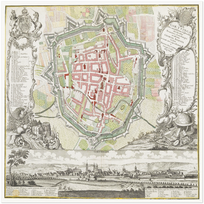 Historical city map  Test product horizontal 3 sizes