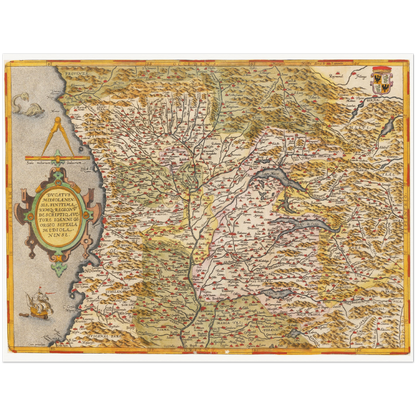 Historical city map  Test product horizontal 3 sizes