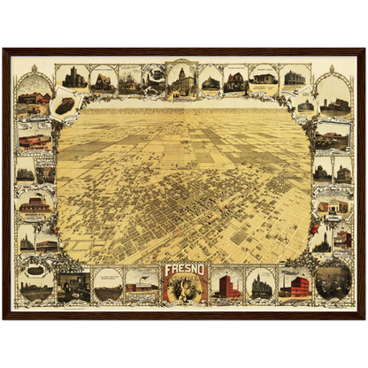 Historical city map  Test product horizontal 3 sizes