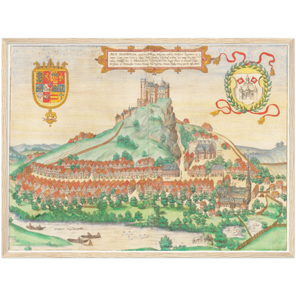 Historical city map  Test product horizontal 3 sizes