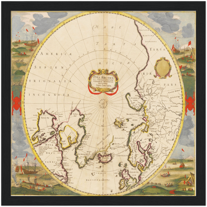 Historical city map  Test product horizontal 3 sizes