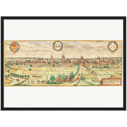 Historical city map  Test product horizontal 3 sizes