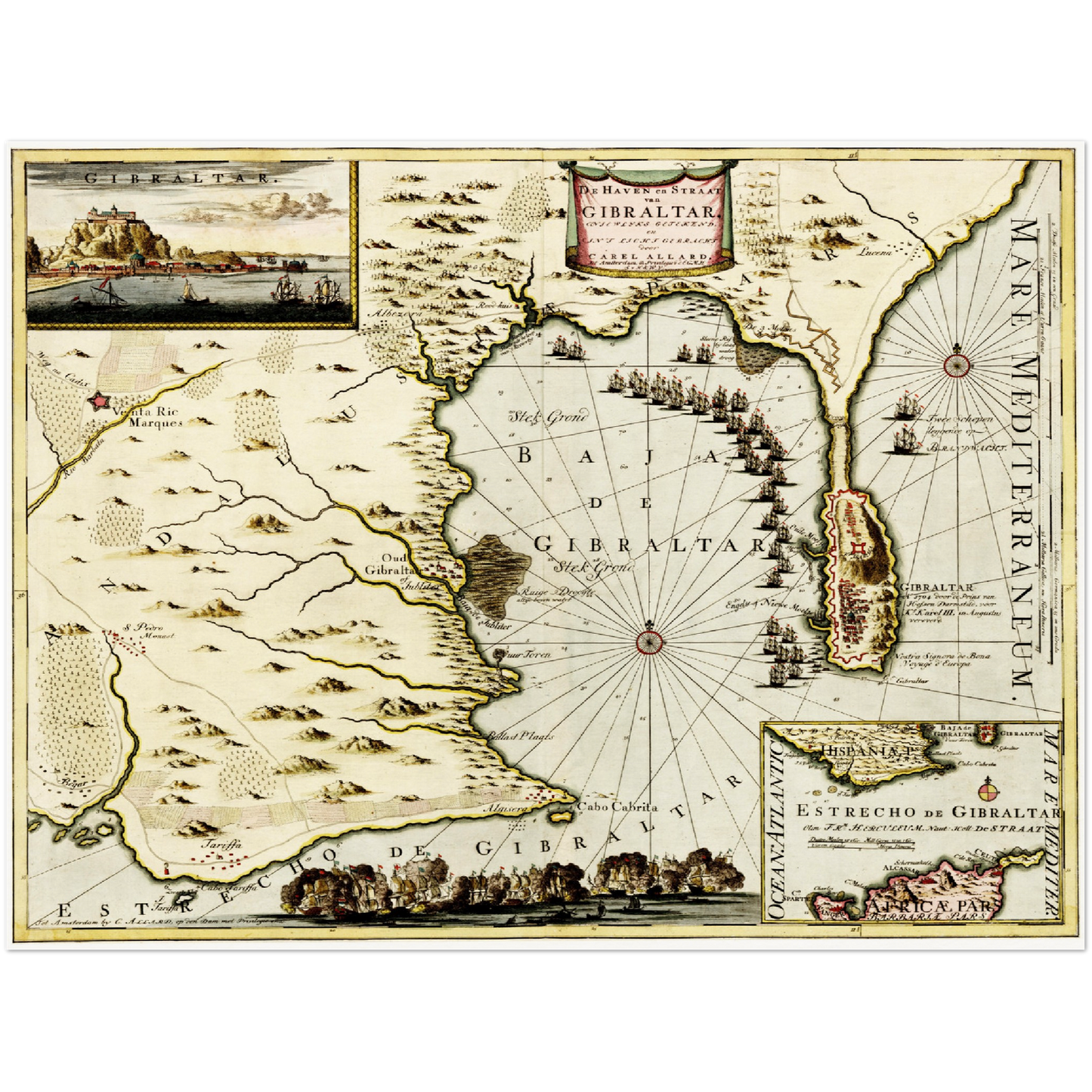 Historical city map  Test product horizontal 3 sizes