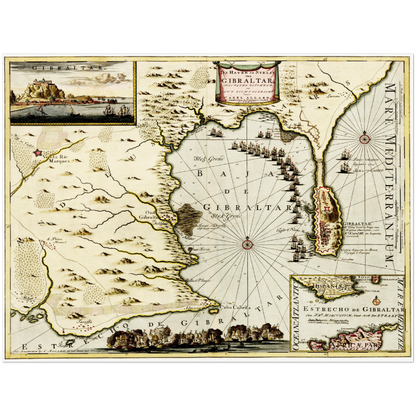 Historical city map  Test product horizontal 3 sizes