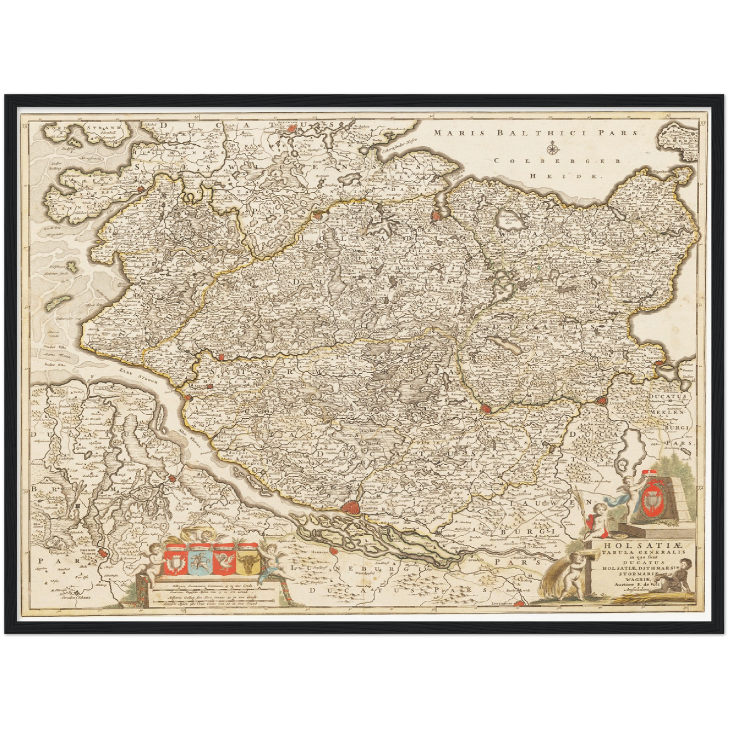 Historical city map  Test product horizontal 3 sizes