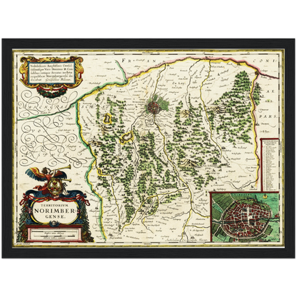 Historical city map  Test product horizontal 3 sizes