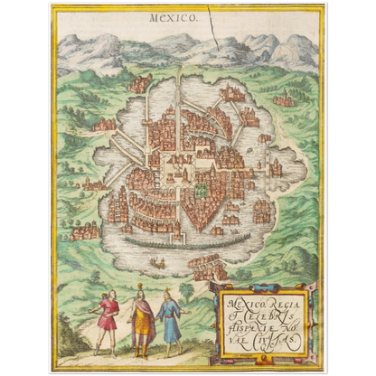 Historical city map  Test product horizontal 3 sizes