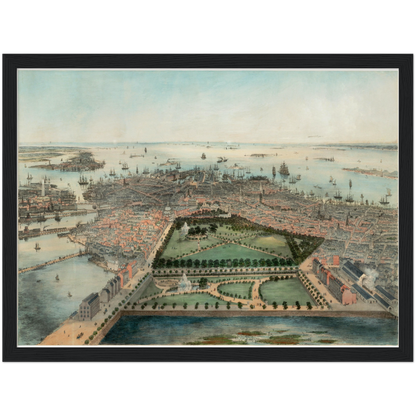 Historical city map  Test product horizontal 3 sizes