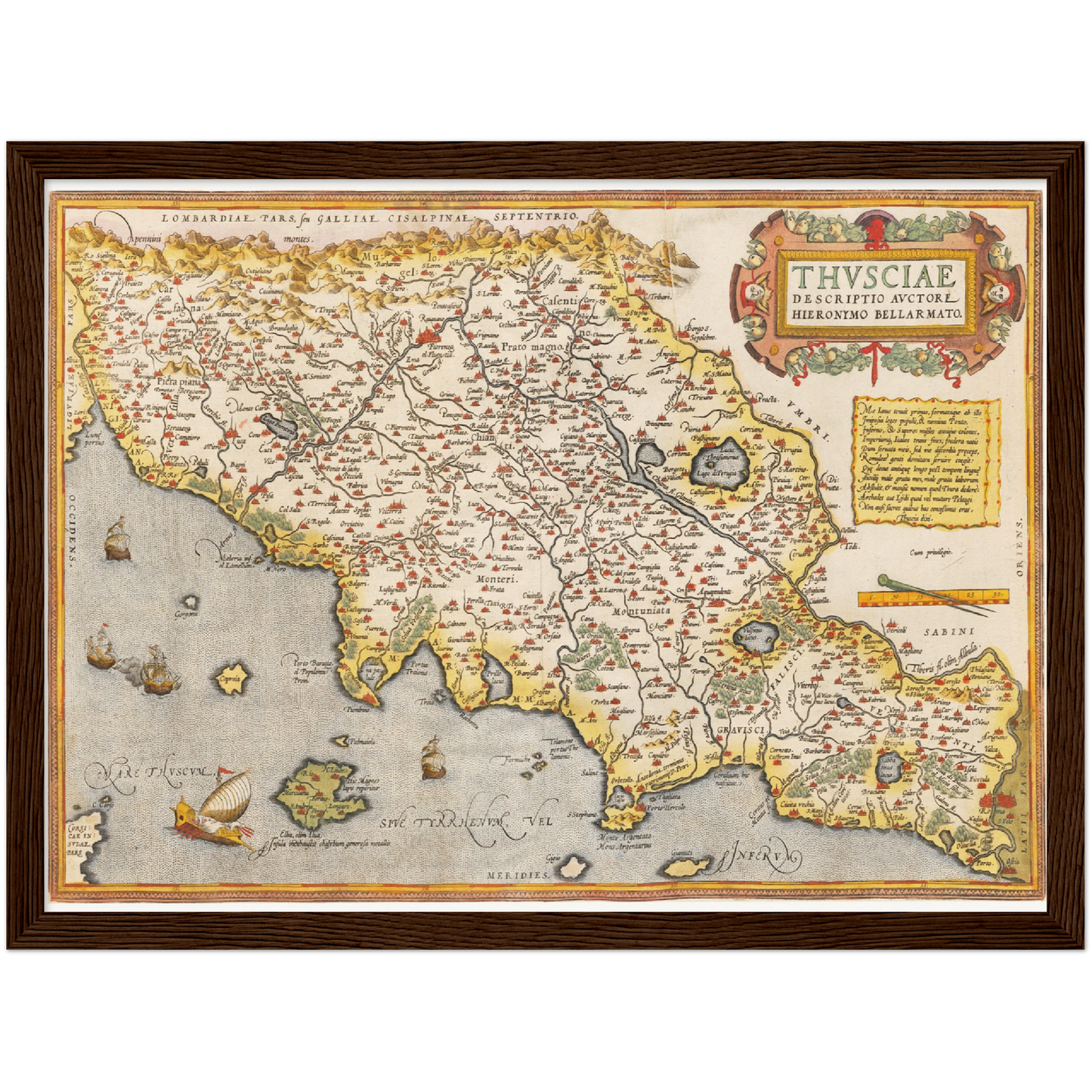 Historical city map  Test product horizontal 3 sizes