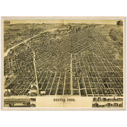 Historical city map  Test product horizontal 3 sizes