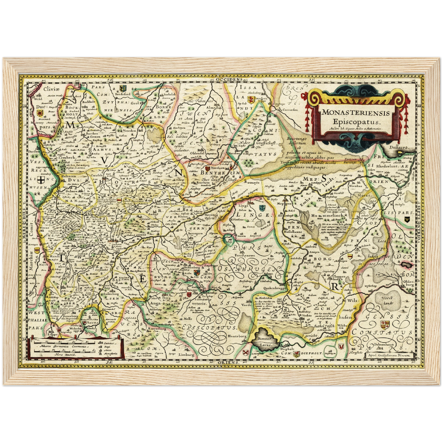 Historical city map  Test product horizontal 3 sizes