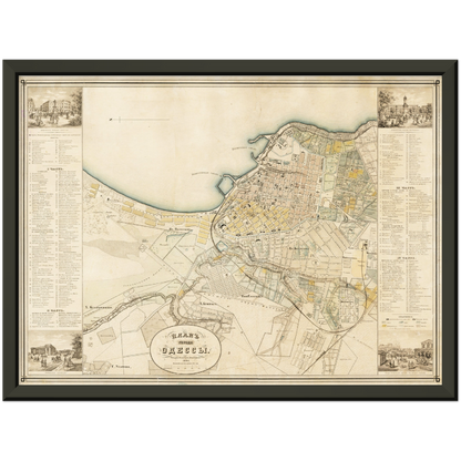 Historischer Stadtplan Odessa um 1864