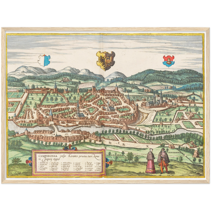 Historical city map  Test product horizontal 3 sizes