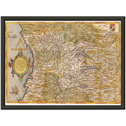 Historical city map  Test product horizontal 3 sizes