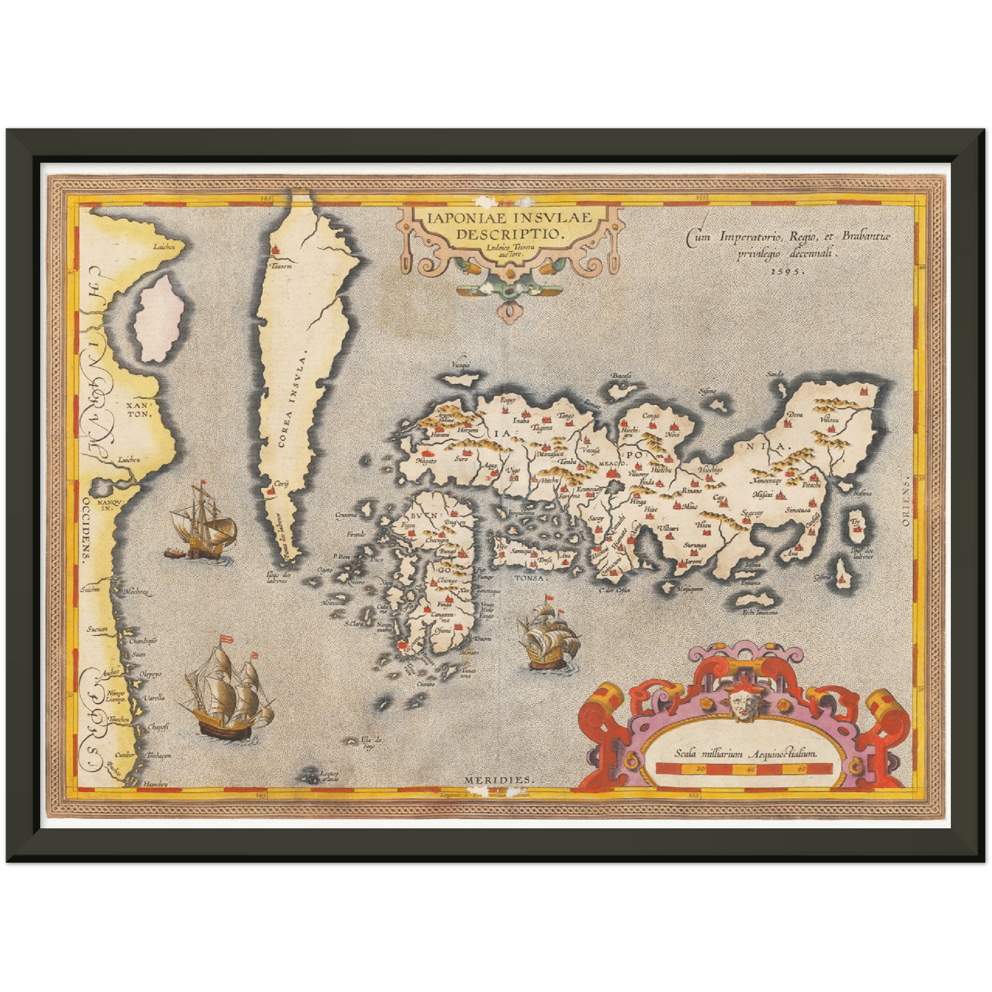 Historical city map  Test product horizontal 3 sizes