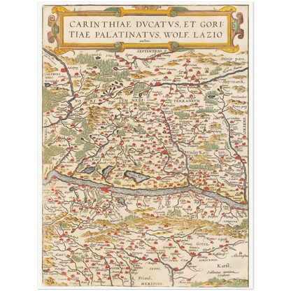 Historical city map  Test product horizontal 3 sizes