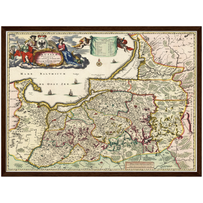 Historical city map  Test product horizontal 3 sizes