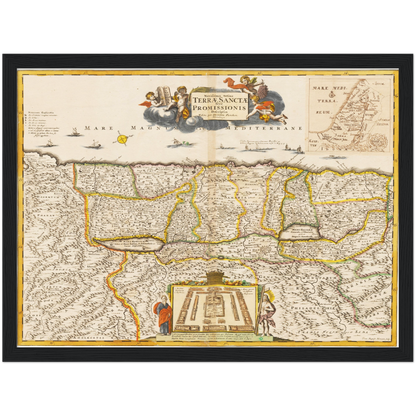 Historical city map  Test product horizontal 3 sizes